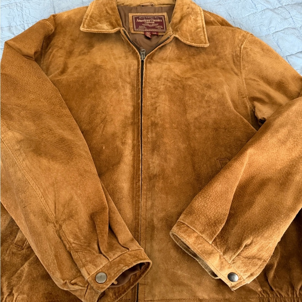 American Classics Vintage Colebrook suede bomber jacket men’s Large
